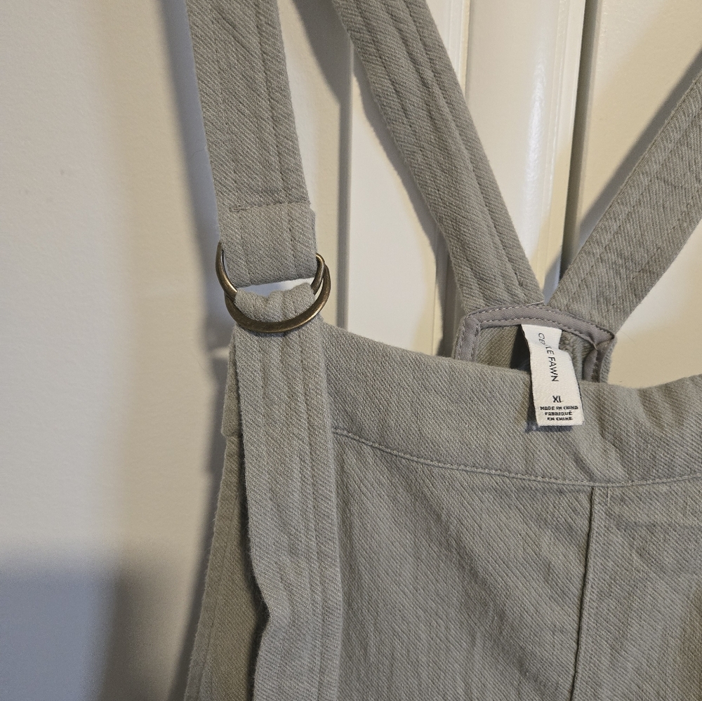 Gentle Fawn Light Sage Overalls Jumpsuit - Picture 4 of 7